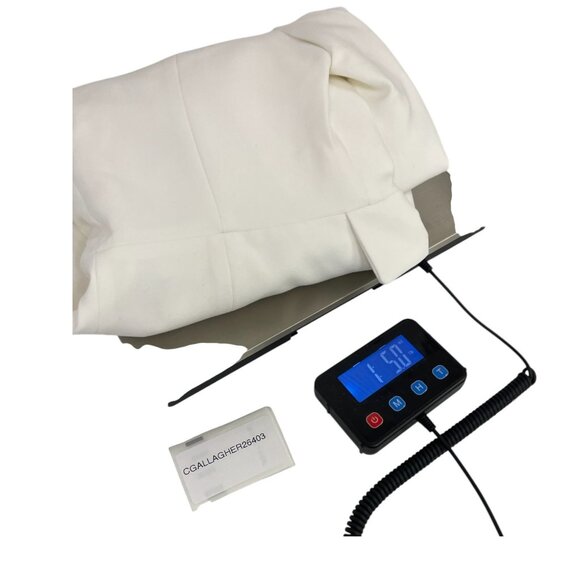 Zara Womens Blazer Suit Jacket M Medium Oyster White Gold Buttons 2399/593 NWT - Picture 16 of 16